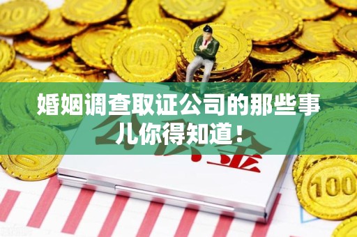 赣州婚姻调查取证公司的那些事儿你得知道！