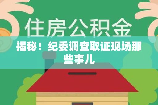 赣州揭秘！纪委调查取证现场那些事儿