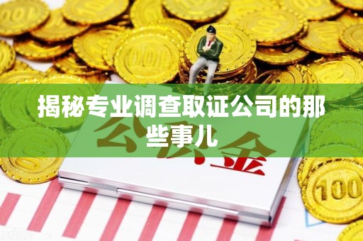 赣州揭秘专业调查取证公司的那些事儿