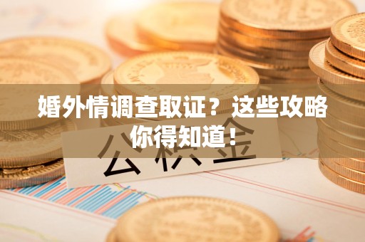 赣州婚外情调查取证？这些攻略你得知道！
