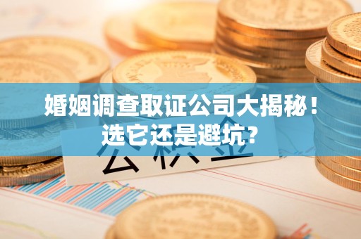 赣州婚姻调查取证公司大揭秘！选它还是避坑？