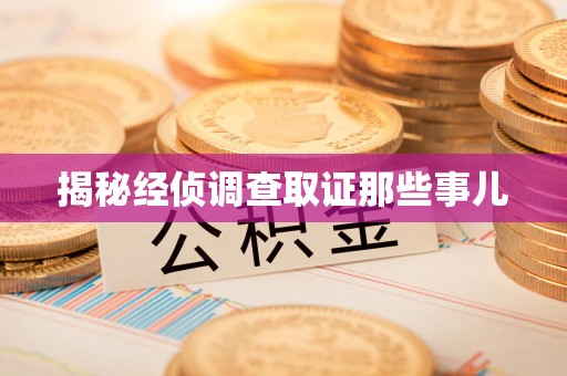 赣州揭秘经侦调查取证那些事儿